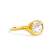 carved ring - oval rose cut