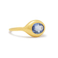 oval sapphire carved ring