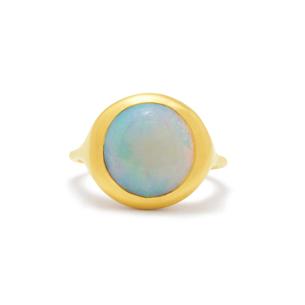 round opal ring