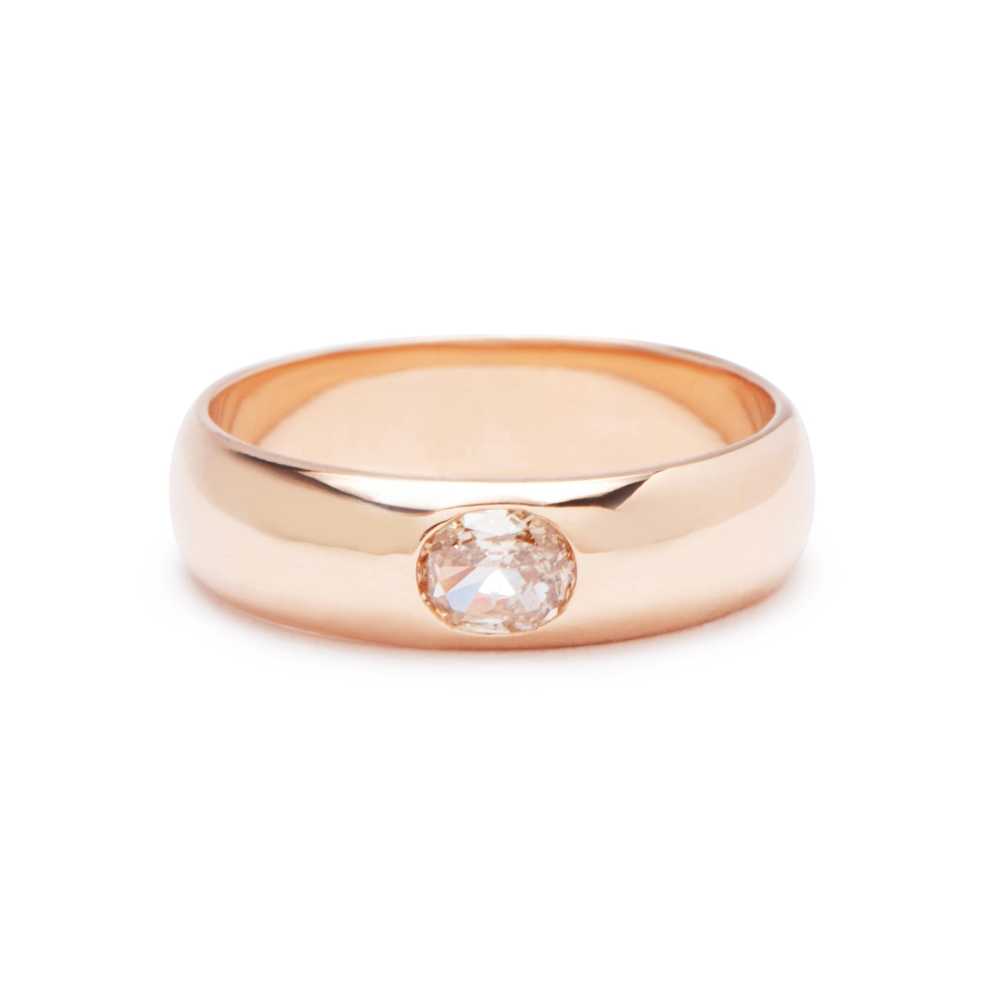 gypsy band - pink oval diamond
