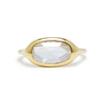carved ring - elongated oval rose cut
