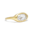 carved ring - elongated oval rose cut