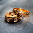 gypsy eternity - rose cut diamonds