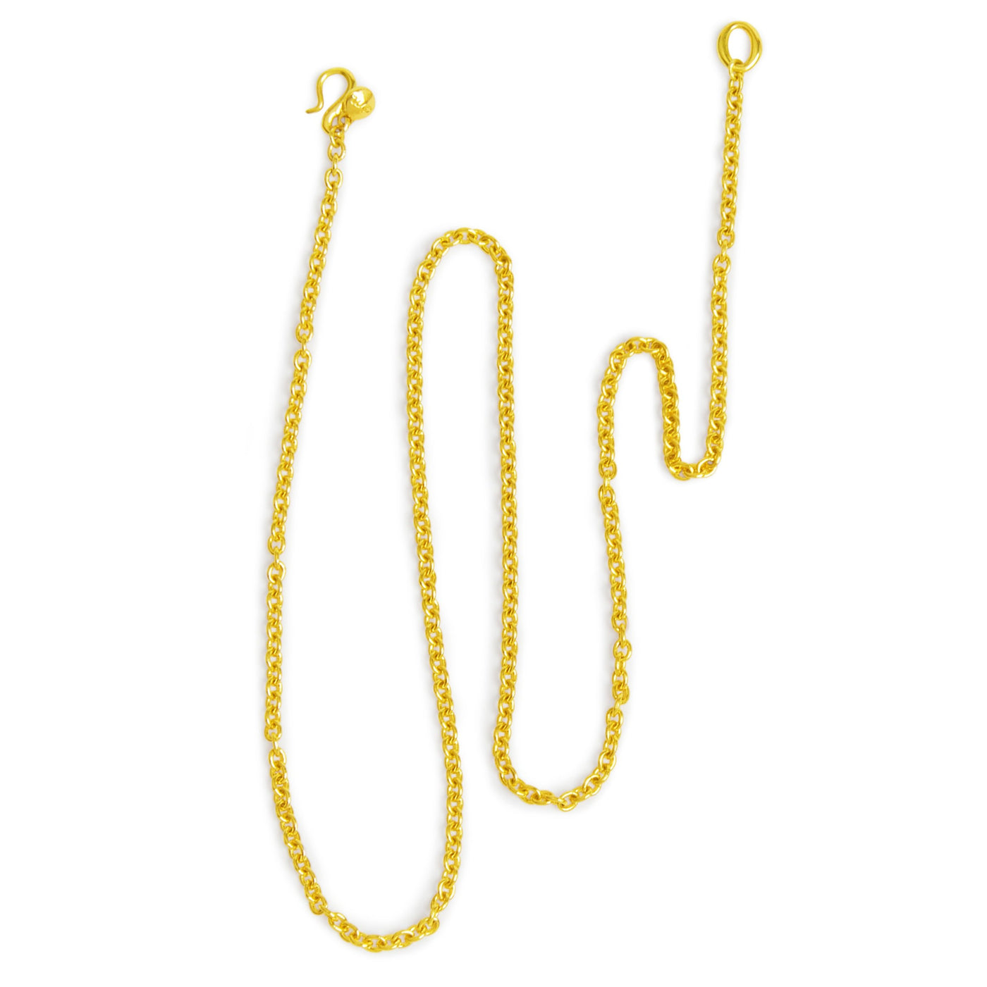 heavy round gold cable chain