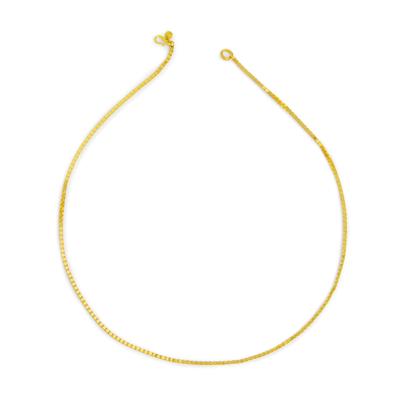 18k gold venetian box chain