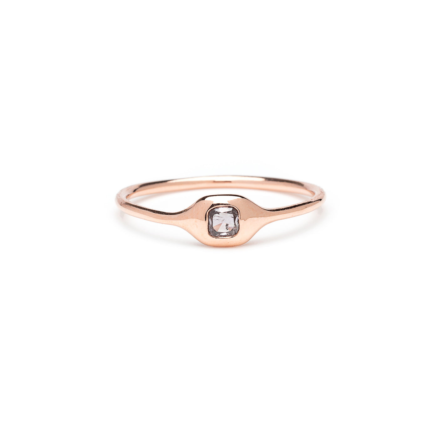 pink cushion diamond ring