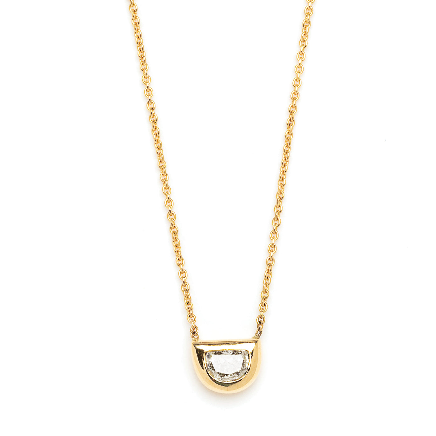 halfmoon diamond necklace