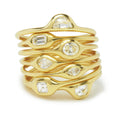 mini diamond shape ring - marquise