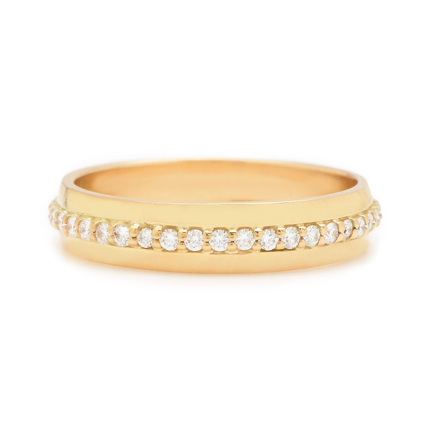 hammered eternity band - medium