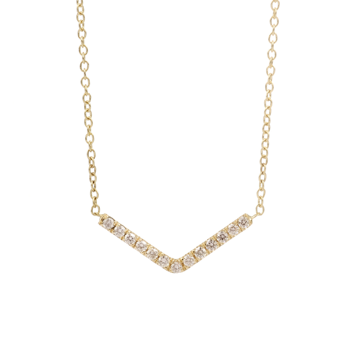 pavé arrow necklace