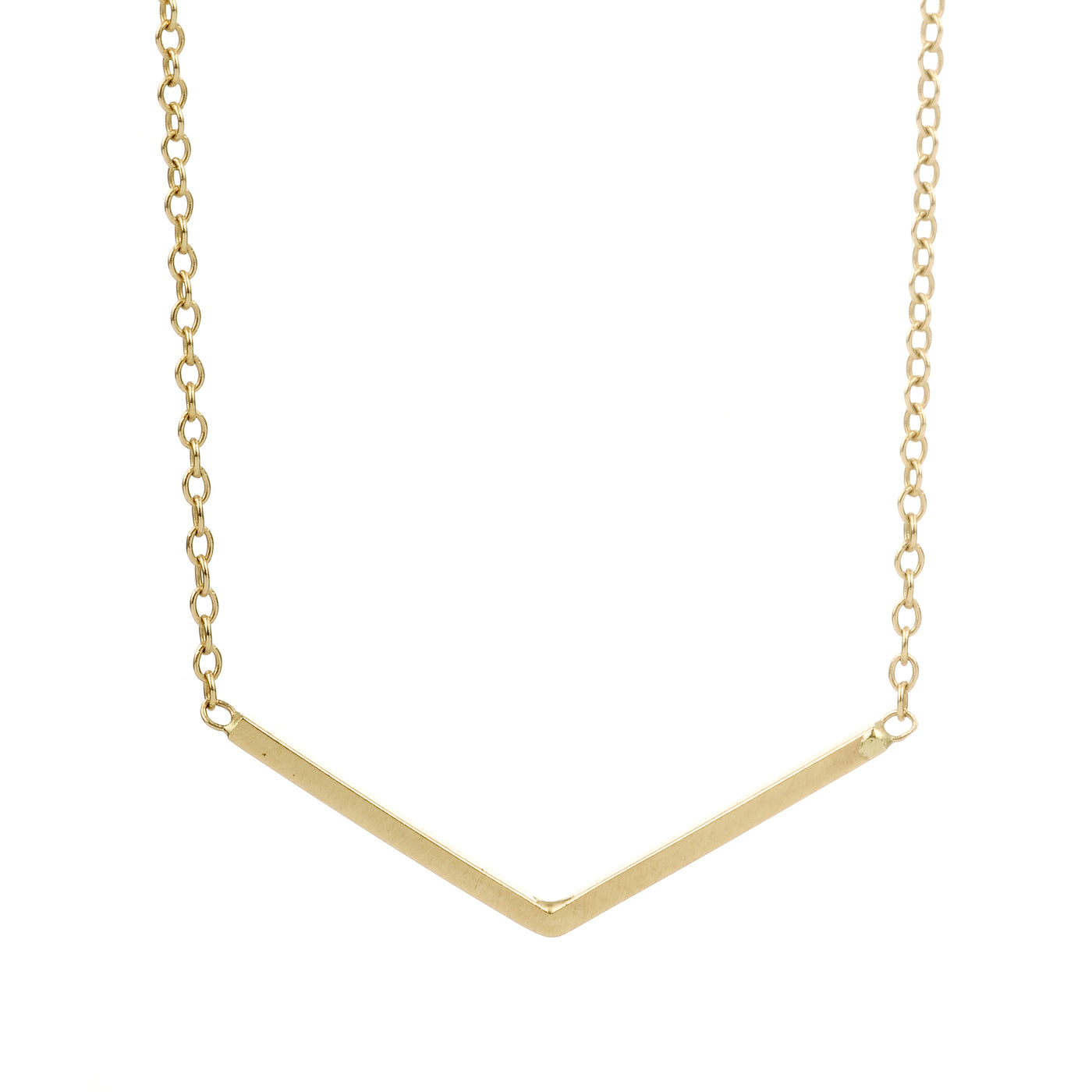 simple gold everyday necklace