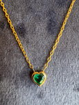 emerald heart necklace