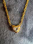 diamond heart necklace