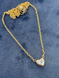 diamond heart necklace
