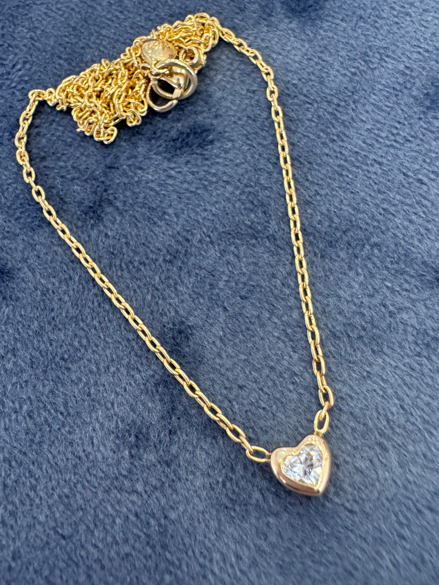 diamond heart necklace