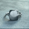 carved rectangular signet ring