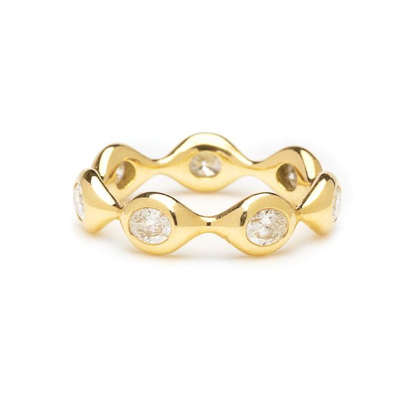 diamond shape eternity - oval