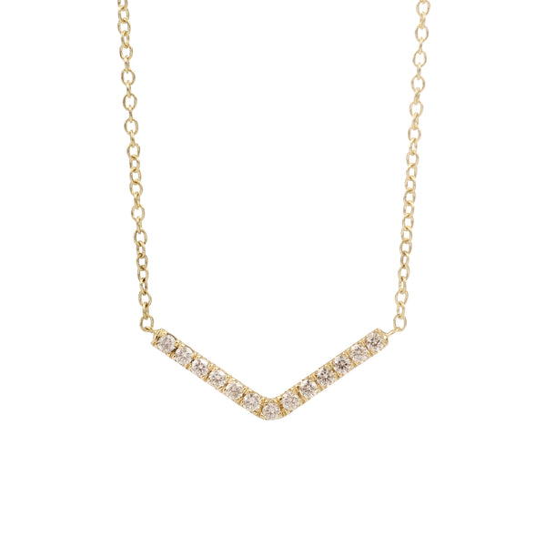 pavé arrow necklace