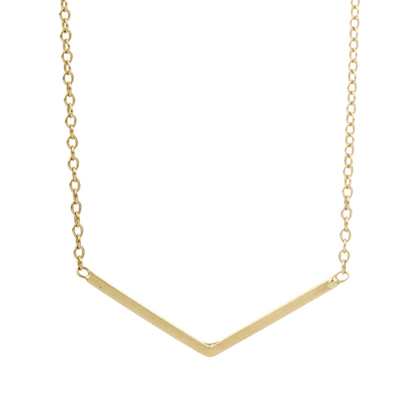 simple gold everyday necklace
