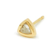 triangle rose cut diamond stud