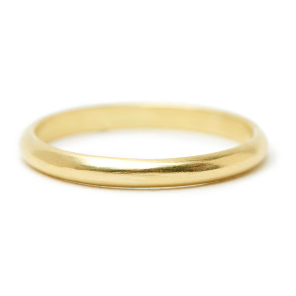rounded gold band #1