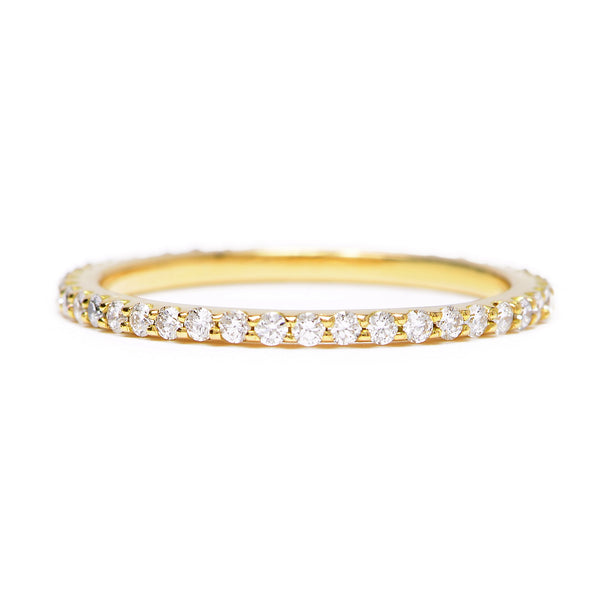 skinny pavé eternity band