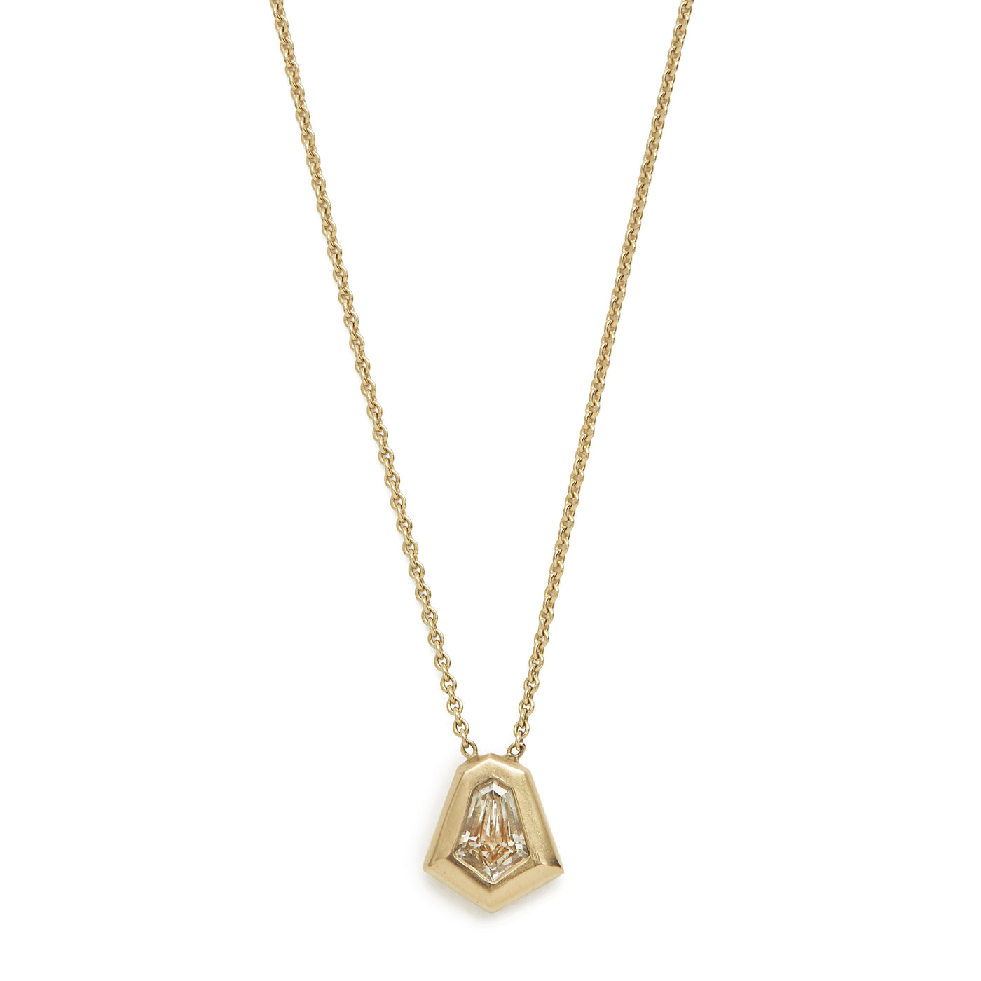 bell diamond shape necklace